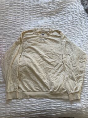 Boys Lie Pale Yellow Crewneck Sweater